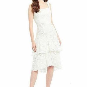 Antonio Melani Wilma Tiered white lace SZ6 NWT